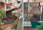 धक्कादायक! राजगुरूनगरमध्ये मुसळधार पावसाचा फटका; स्वस्तीक विहार सोसायटीतील इमारतीचा पाया खचला, रहिवाशांमध्ये भीतीचे वातावरण