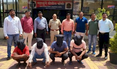 सरकारी कामांचे पाईप चोरून नेणाऱ्या चौघांना अटक