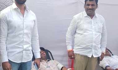 राजगुरुनगर येथे रक्तदान शिबिर संपन्न