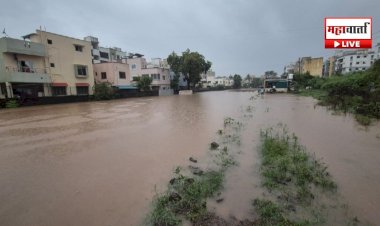 पहाटेच्या अतिवृष्टीने राजगुरूनगर जलमय; प्रभाग क्रमांक ६ ला सर्वाधिक फटका, नागरिकांचे जनजीवन विस्कळीत