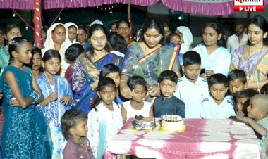Kindness Over Celebration | दुष्काळातही माणुसकी जपली! दीप्ती भोगाडे यांचा ठाकरवाडीतील चिमुकल्यांसोबत वाढदिवस