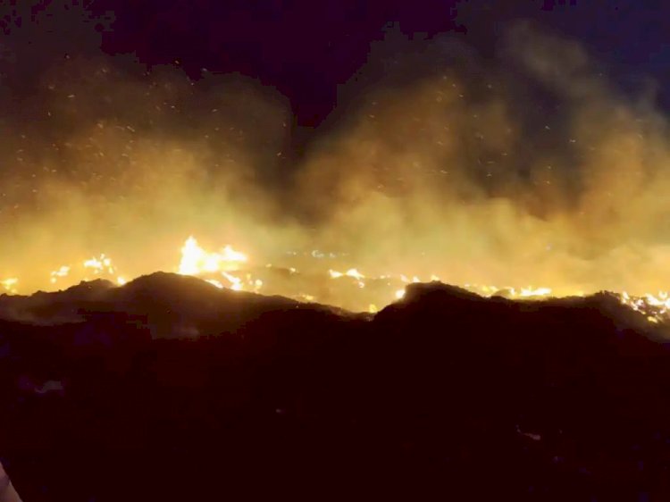 मोशी येथील कचरा डेपोला पुन्हा आग