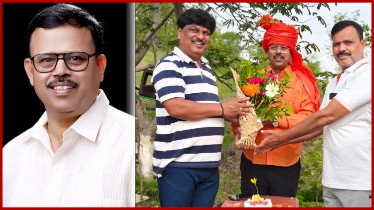 वृक्षारोपणातून साजरा झाला अविनाश कहाणे यांचा वाढदिवस; ढुम्या डोंगरावर पिंपळ-उंबराची लागवड