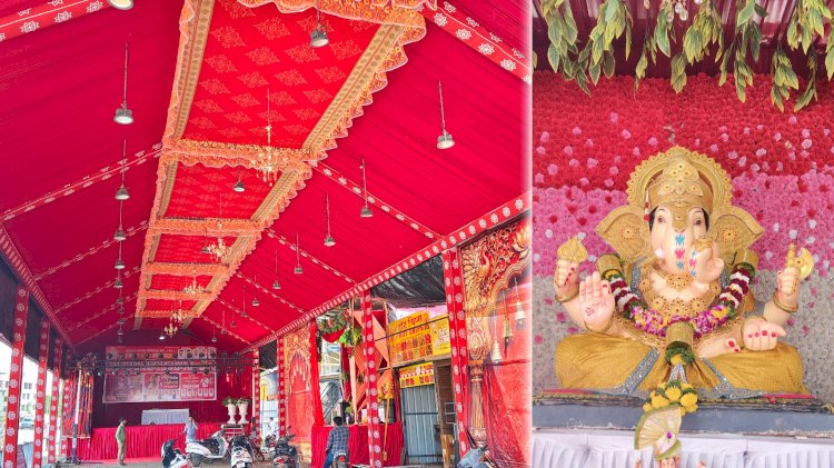 राजगुरूनगरच्या ‘योगेश्वर ग्रुप’चा भव्य मंडप ठरतोय आकर्षणाचा केंद्रबिंदू; ‘सर्किट नाना लाईव्ह शो’ची रंगणार हास्याची मेजवानी